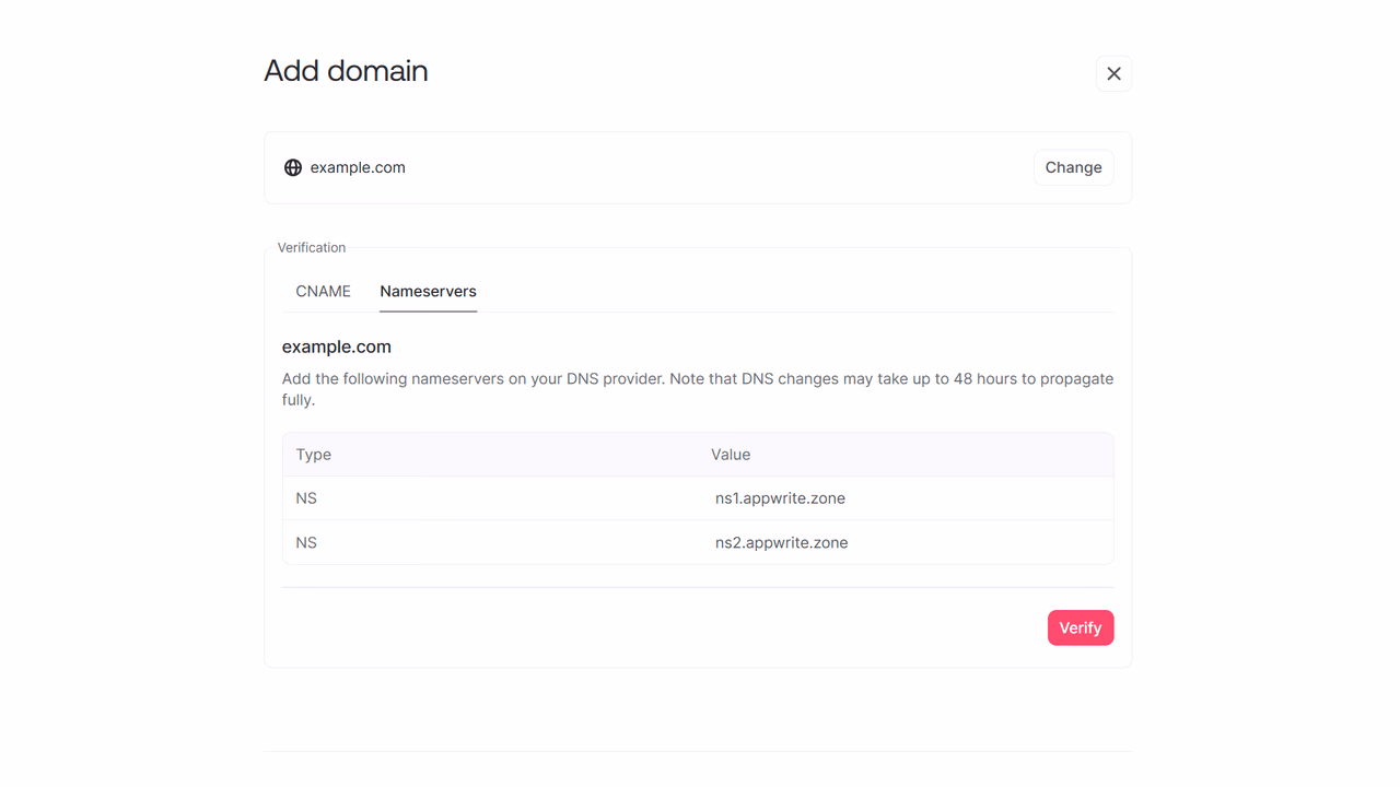 Add domain