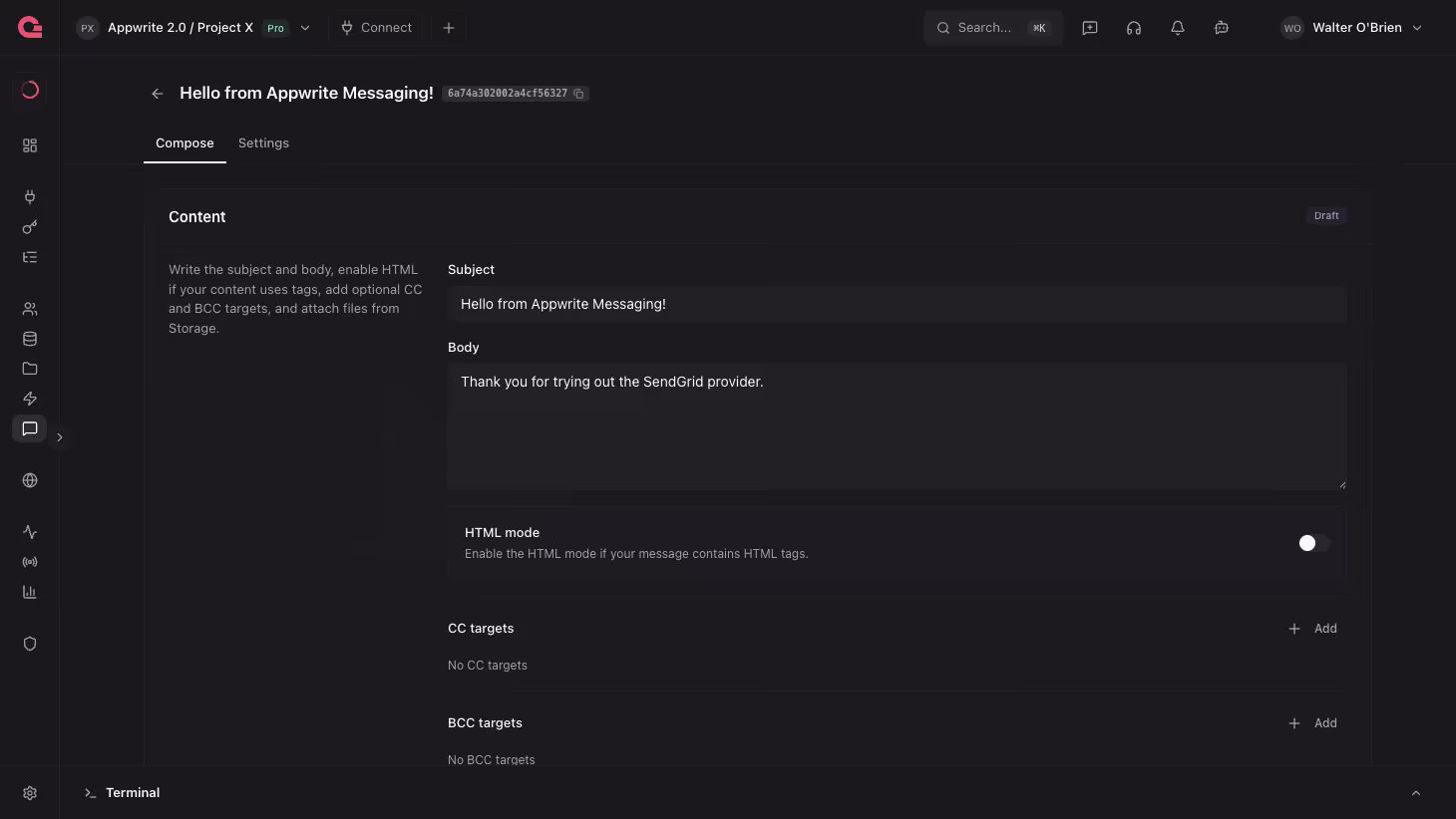 Create email