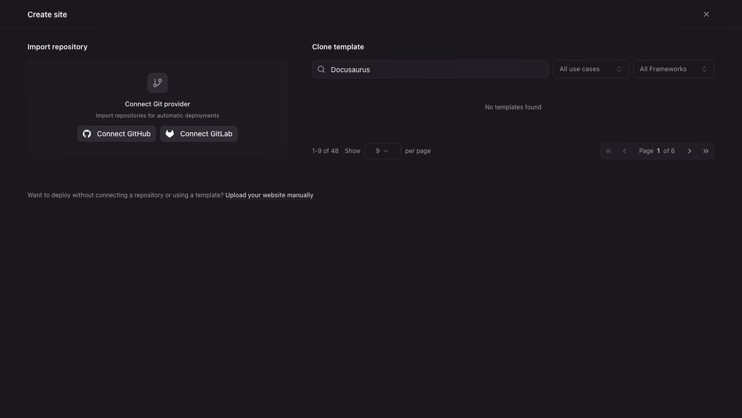 Search templates