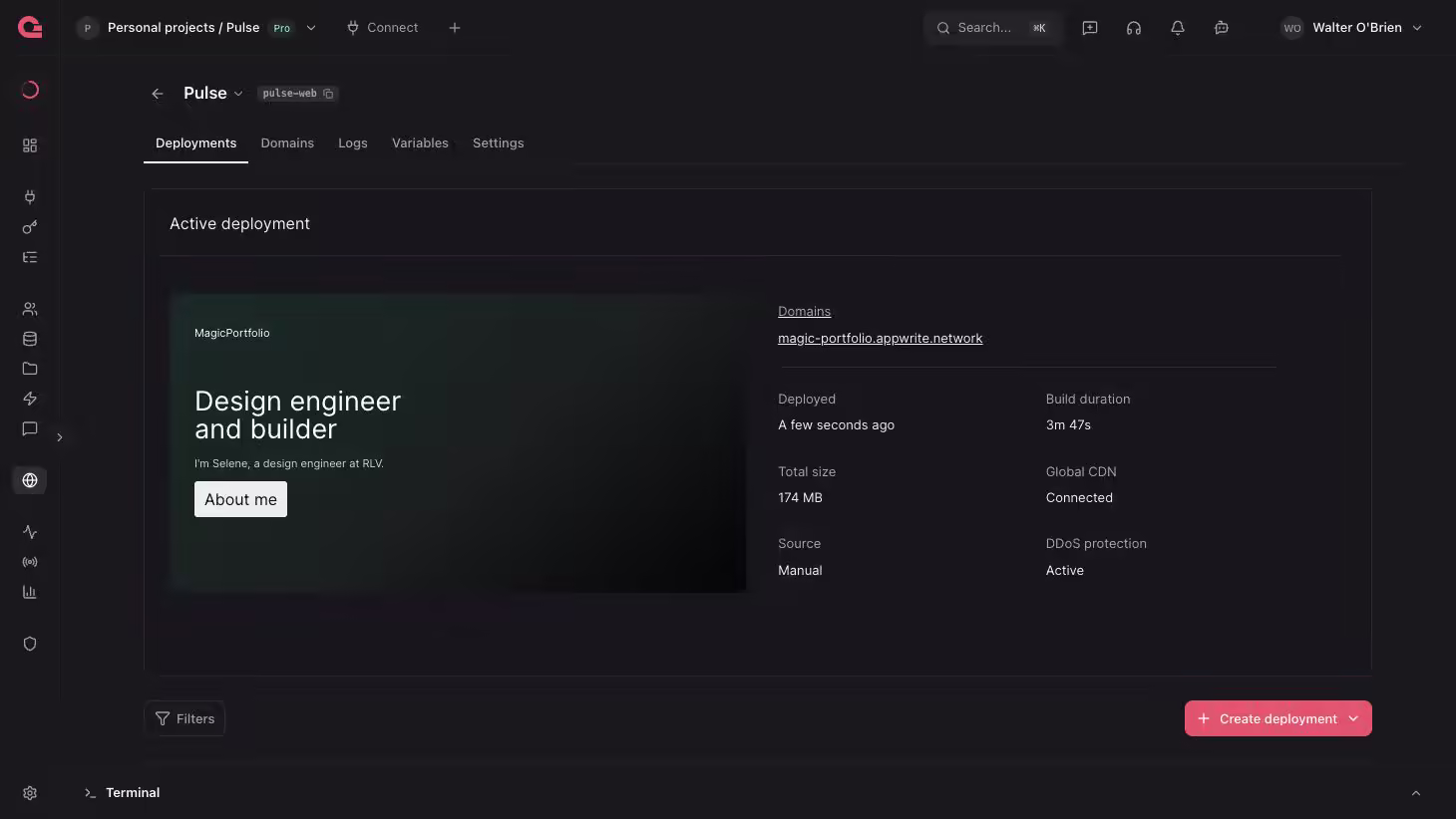 Configure site details